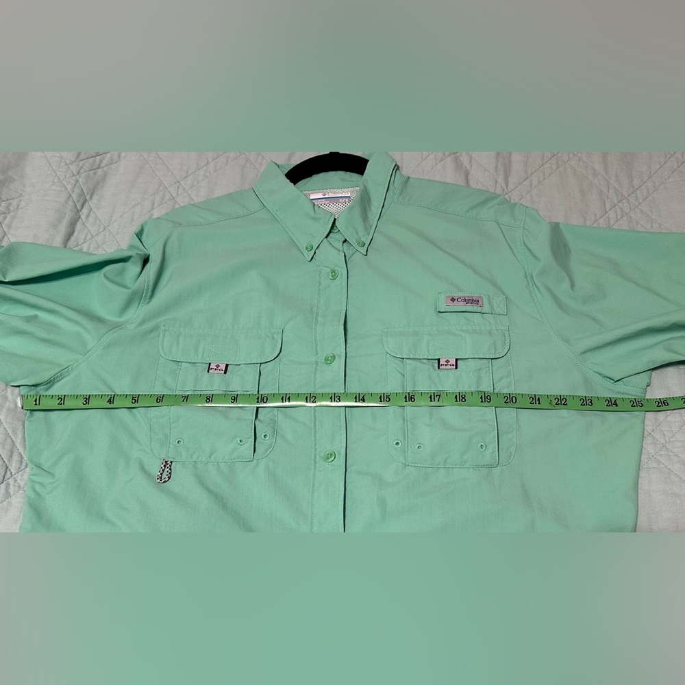 Columbia Bahama women’s green long sleeve fishing shirt - Picture 8 of 9
